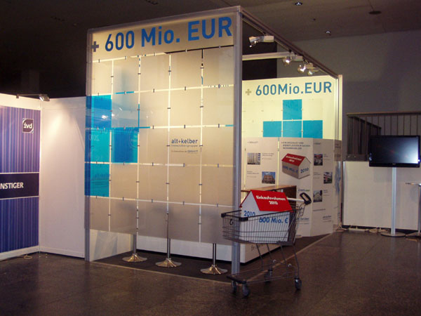Messestand ca. 2,5m x 5m mit Theke Hirschberg
