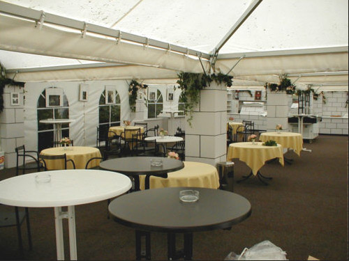 Burg Jagsthausen Dekomauern, Zelt, St�hle, Tische, Bar, K�hltheken uvm.