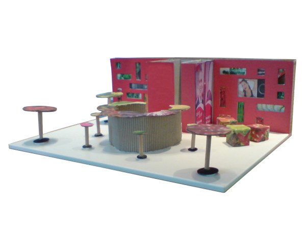 Modell Messestand Lebensmittelladen