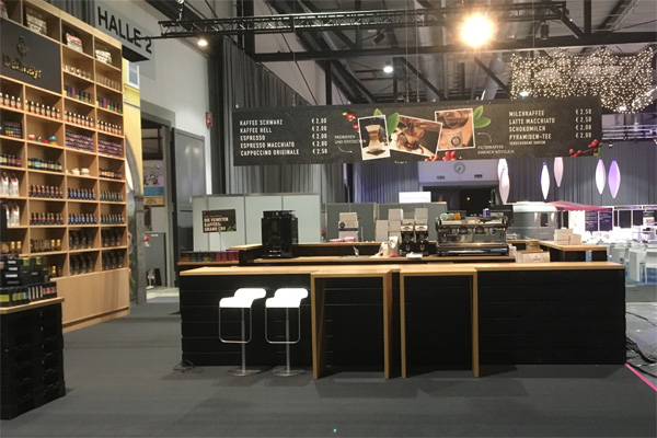 Messestand Dallmayr 2016 ca. 70m� mit Palettenm�beln