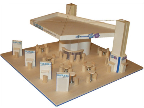 Modell Messestand Werbas