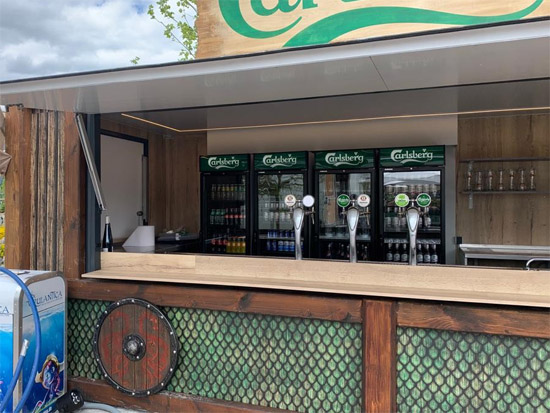 Verkaufscontainer, Container Umbauten, Gastroger�te, Transportservice, D�mmung, Unterkonstruktion